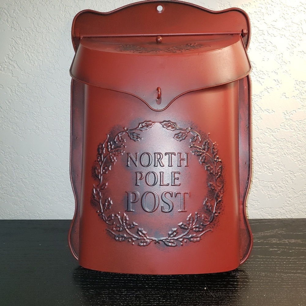 #northpole metal mailbox